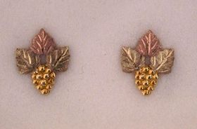 Grape cluster earrings