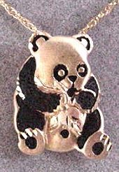 Black Hills Gold Panda Pendant
