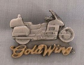 Pewter Gold Wing Pin